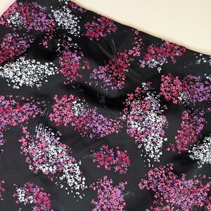 Lane Bryant Pencil Skirt Women's 26 Black Floral Career Workwear Business Casual
